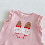 【73-120cm】タンクトップorショートパンツ 女の子 猫プリント 可愛い 子供服 - 画像 (17)