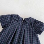 【66-90cm】ロンパース ベビー 女の子 チェックセーラー - 画像 (11)