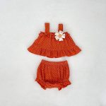 【66-100cm】セットアップ ベビー 女の子 スウィート ドット - 画像 (4)
