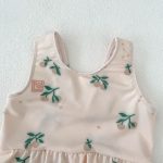 【80-120cm】水着 花柄 フリル 伸縮性あり 水遊び - 画像 (9)