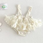 【66-90cm】ニットベスト or サロペットロンパース ベビー 女の子 おしゃれ チュール - 画像 (7)