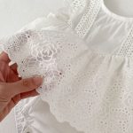 【66-90cm】ロンパース ベビー 女の子 アイレット 刺繍 - 画像 (11)