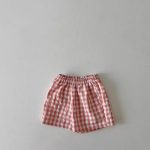【73-100cm】セットアップ ベビー くまさんベスト&チェックショートパンツ - 画像 (15)