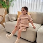 【73-100cm】セットアップ ベビー セーラー風 ナチュラル - 画像 (7)