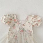 【80-120cm】ワンピース水着 女の子 うさぎ柄 チュール - 画像 (10)