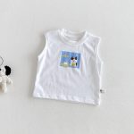 【73-100cm】シャツ or ベスト or ショートパンツ ベビー チェック カートゥーン - 画像 (4)