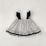 【73-110cm】セットアップ ベビー 女の子 チェック柄 リボン - 画像 (11)