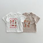 【66-100cm】ロンパース or Tシャツ ベビー プリント コットン - 画像 (5)