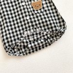 【66-90cm】ロンパース ベビー チェック クマロゴ - 画像 (16)
