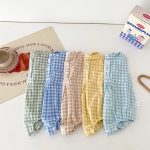 【66-90cm】ロンパース ベビー ノースリーブ チェック柄 - 画像 (12)