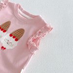 【73-120cm】タンクトップorショートパンツ 女の子 猫プリント 可愛い 子供服 - 画像 (19)