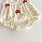 【66-90cm】キャミロンパース ベビー かわいいドット きのこ柄 - 画像 (10)