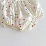 【66-90cm】ロンパース ベビー 可愛い カラードット - 画像 (11)