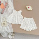 【73-120cm】セットアップ ベビー レース 花柄 スウィート - 画像 (6)