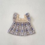 【66-100cm】セットアップ ベビー フラワー ギンガム - 画像 (9)