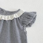 【73-100cm】シャツ or レギンス ベビー 女の子 チェック フリルスリーブ - 画像 (9)