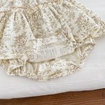 【66-90cm】ロンパース ベビー ガーリー 花柄 ナチュラル - 画像 (13)