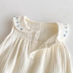 【66-90cm】ロンパース  ベビー ノースリーブ くま刺繍 - 画像 (10)