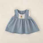 【73-110cm】セットアップ or ワンピース ベビー 女の子 韓国風 花刺繍 - 画像 (12)