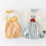 【73-110cm】Tシャツ アヒル 可愛い 着心地良い トップス - 画像 (7)