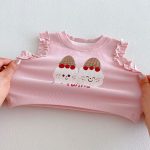 【73-120cm】タンクトップorショートパンツ 女の子 猫プリント 可愛い 子供服 - 画像 (20)