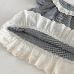 【73-100cm】シャツ or レギンス ベビー 女の子 チェック フリルスリーブ - 画像 (10)