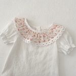 【73-110cm】セットアップ ベビー 花柄 レース リボン付き - 画像 (12)