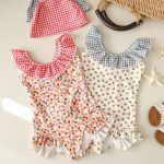 【80-130cm】水着 フリルデザイン リゾート 可愛い 女の子 スイムウェア - 画像 (8)