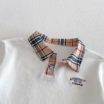【73-120cm】半袖Tシャツ or チェックショートパンツ 韓国風 刺繍ロゴ - 画像 (11)