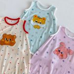 【66-90cm】カバーオール ベビー ドット カートゥーン - 画像 (10)