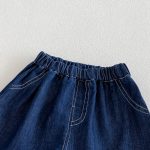 【73-100cm】シャツ or デニムショートパンツ 韓国風 ストライプ - 画像 (11)