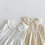【73-110cm】ワンピース ベビー 女の子 コットン ノースリーブ - 画像 (10)