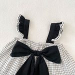 【73-110cm】セットアップ ベビー 女の子 チェック柄 リボン - 画像 (14)