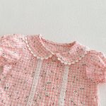 【73-120cm】シャツ or パンツ ベビー 女の子 小花柄 レース フリル - 画像 (15)