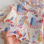 【73-120cm】セットアップ ベビー 女の子 フード付き 薄手 - 画像 (12)