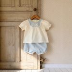 【73-110cm】ブラウス&パンツ パフスリーブ 女の子 - 画像 (7)