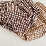 【66-100cm】セットアップ ベビー チェック フリル トップス&パンツ - 画像 (17)