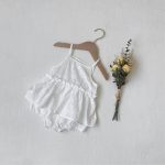 【66-90cm】ロンパース ベビー 韓国風 キャミ 花柄 - 画像 (6)