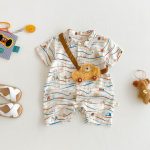 【66-90cm】ロンパース 車柄 カートゥーン 可愛い ベビー服 - 画像 (5)