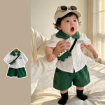 【73-100cm】セットアップ ダイナソー 可愛い トップス&ボトムス - 画像 (3)