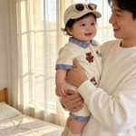 【66-100cm】ロンパース ブルー襟 可愛い ベビー服 - 画像 (10)