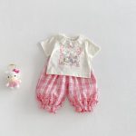 【73-120cm】Tシャツ 可愛い ガールズ 着心地良い トップス - 画像 (13)