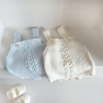 【66-100cm】ロンパース ニット編み シンプル 着心地良い ベビー服 - 画像 (7)