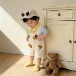 【66-100cm】ロンパース クマ 可愛い 半袖 ベビー服 - 画像 (8)