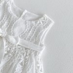 【73-110cm】ロンパース 蝶結び ホワイト シンプル 女の子 - 画像 (10)