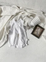 【66-90cm】ロンパース ベビー 韓国風 フリル襟 小花柄 - 画像 (16)