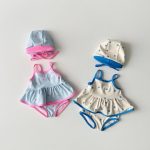 【80-130cm】水着 可愛い ドット スイムウェア - 画像 (2)