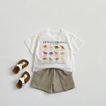 【80-160cm】Ｔシャツ ダイナソー カジュアル コットン - 画像 (7)