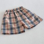 【73-120cm】半袖Tシャツ or チェックショートパンツ 韓国風 刺繍ロゴ - 画像 (14)