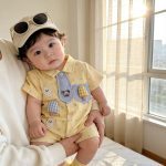 【予約販売】【66-100cm】ロンパース キイロ アイス クリーム 可愛い ベビー服 - 画像 (5)